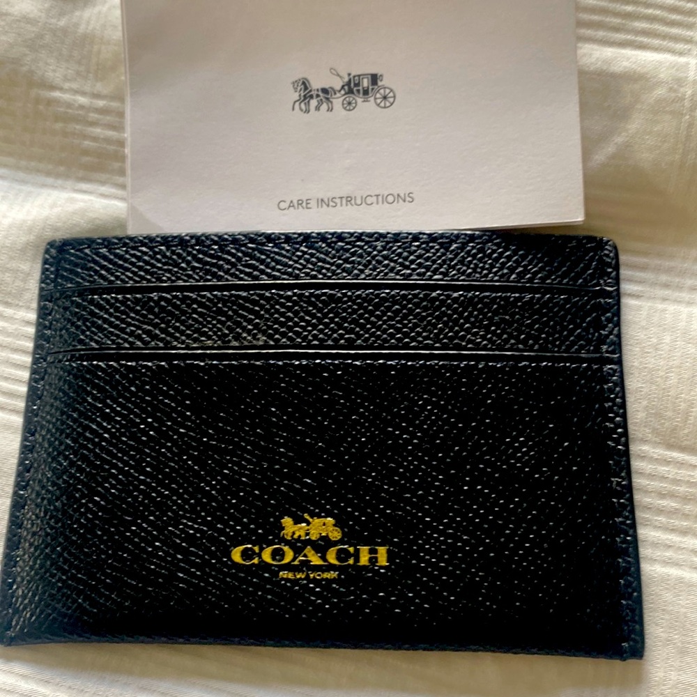 COACH Leather Credit Card holder front Men’s Wallet.Never used ORIGINAL!